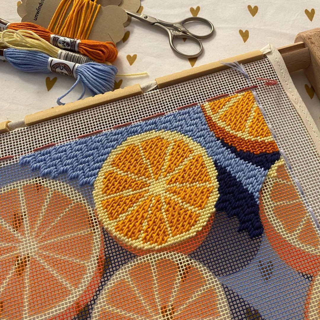 Agrumes Needlepoint Kit - Stitch Guide: 3 Versions