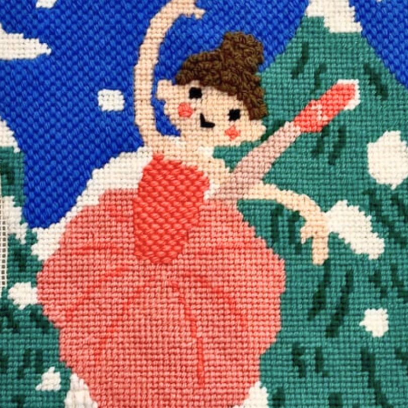 Ballerina in the Snow Needlepoint Kit Stitch Guide
