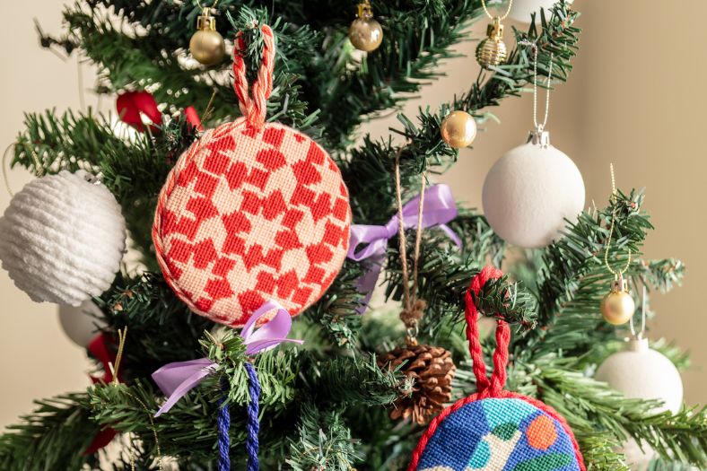 Needlepoint Christmas Ornament