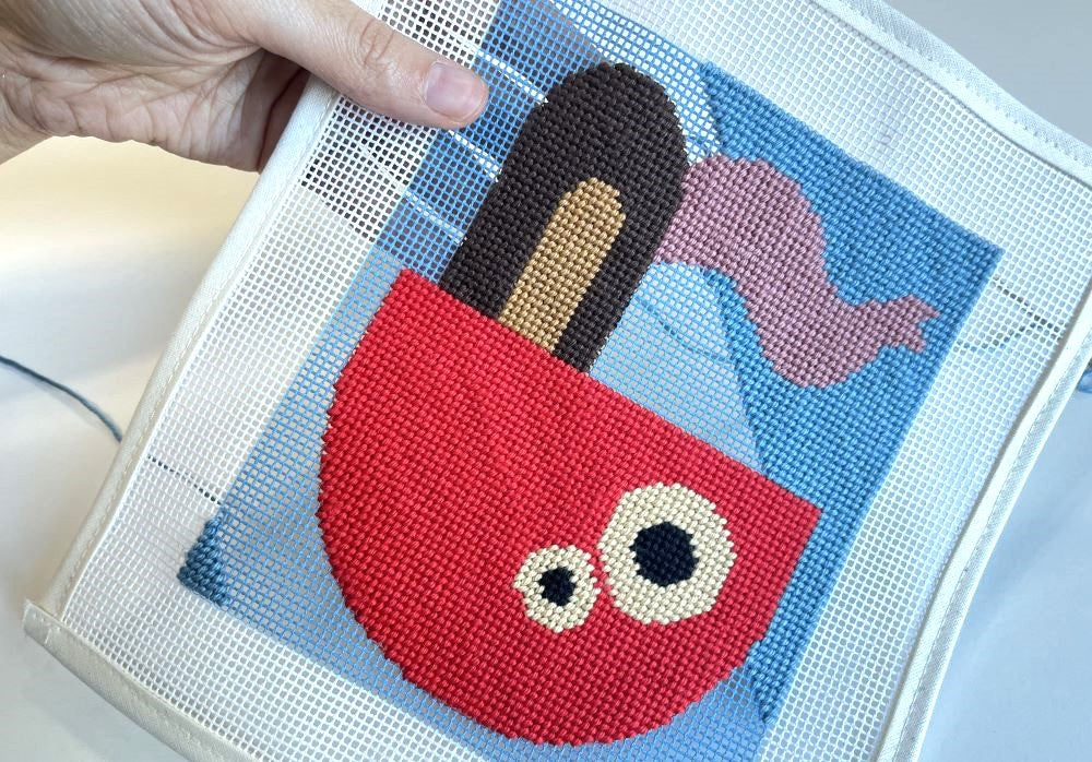 How to obtain a perfect Needlepoint Basketweave Stitch Unwind Studio