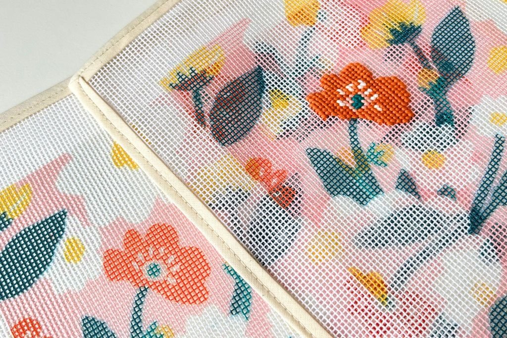 How to Stitch A Needlepoint Printed Canvas