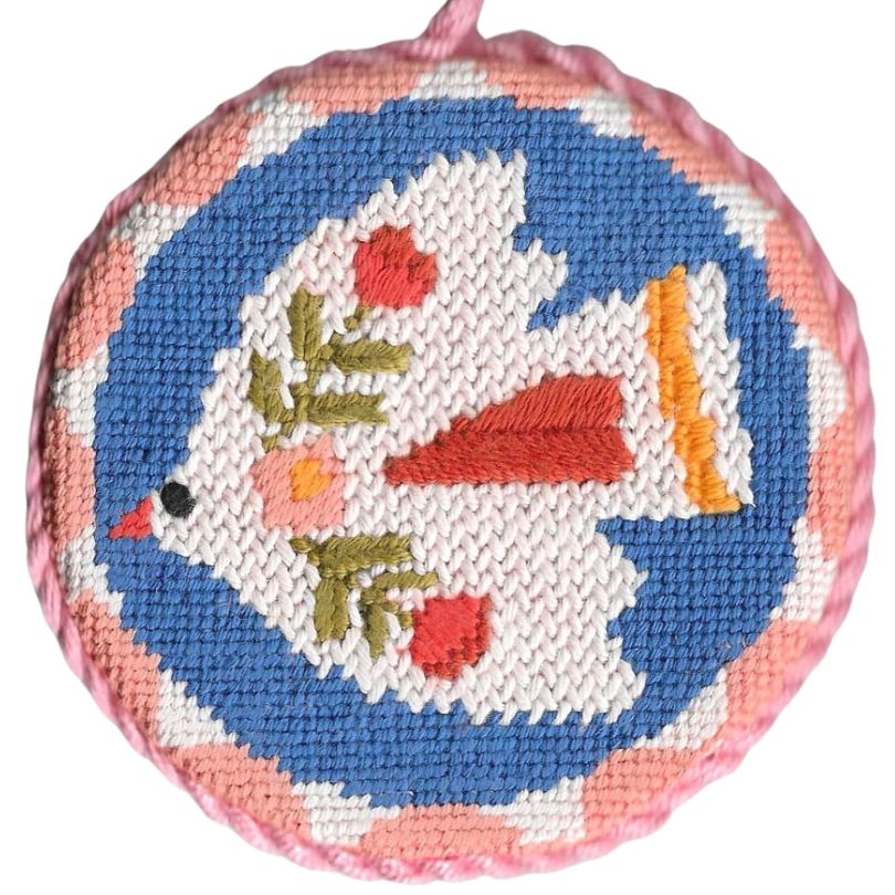 Folk Birds Ornaments Needlepoint Kits