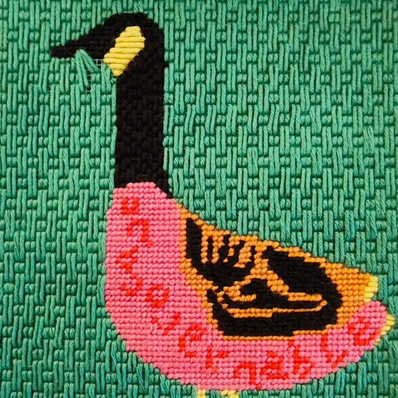 Folk Goose Needlepoint Kit - Stitch Guide