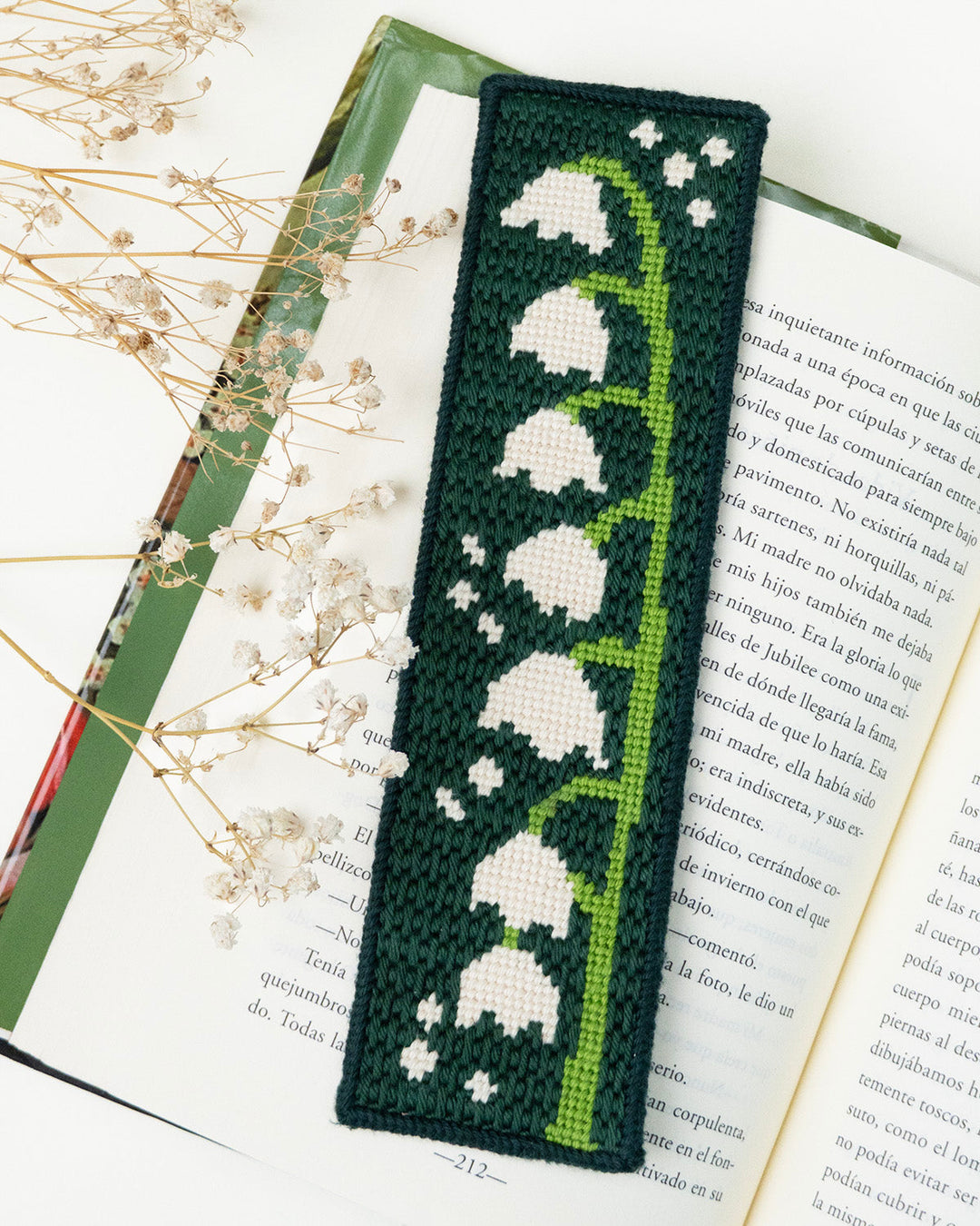Lily of the Valley Needlepoint Bookmark Kit Stitch Guide