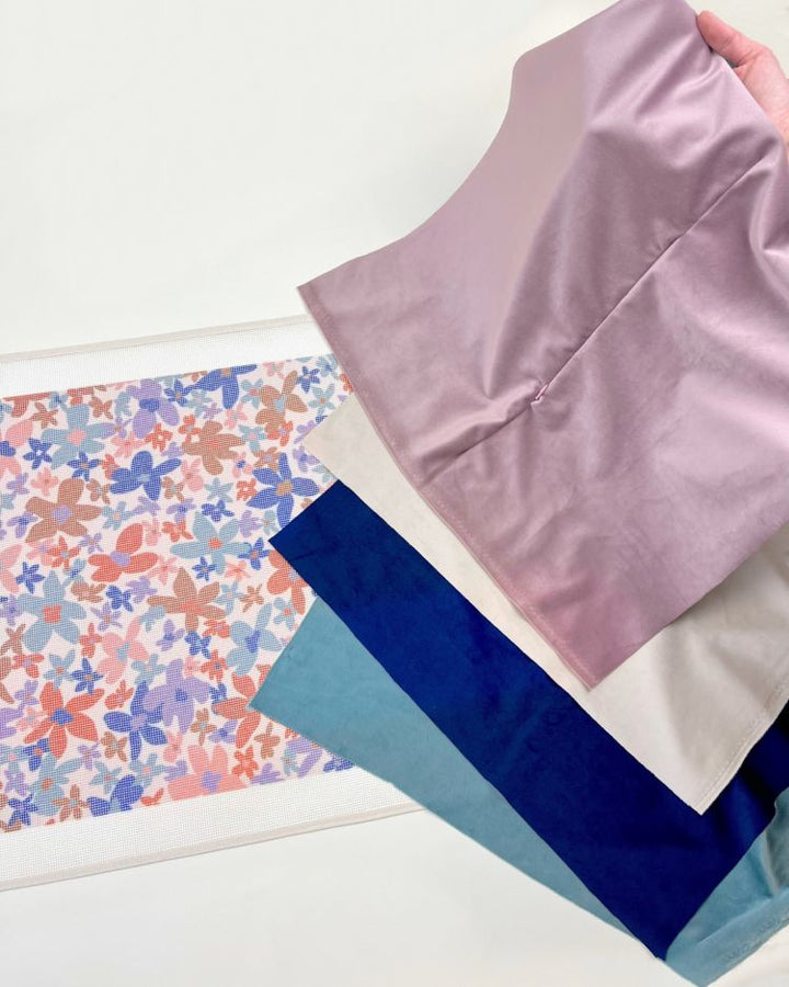 Laura Flor Needlepoint Cushion Kit by Unwind Studio