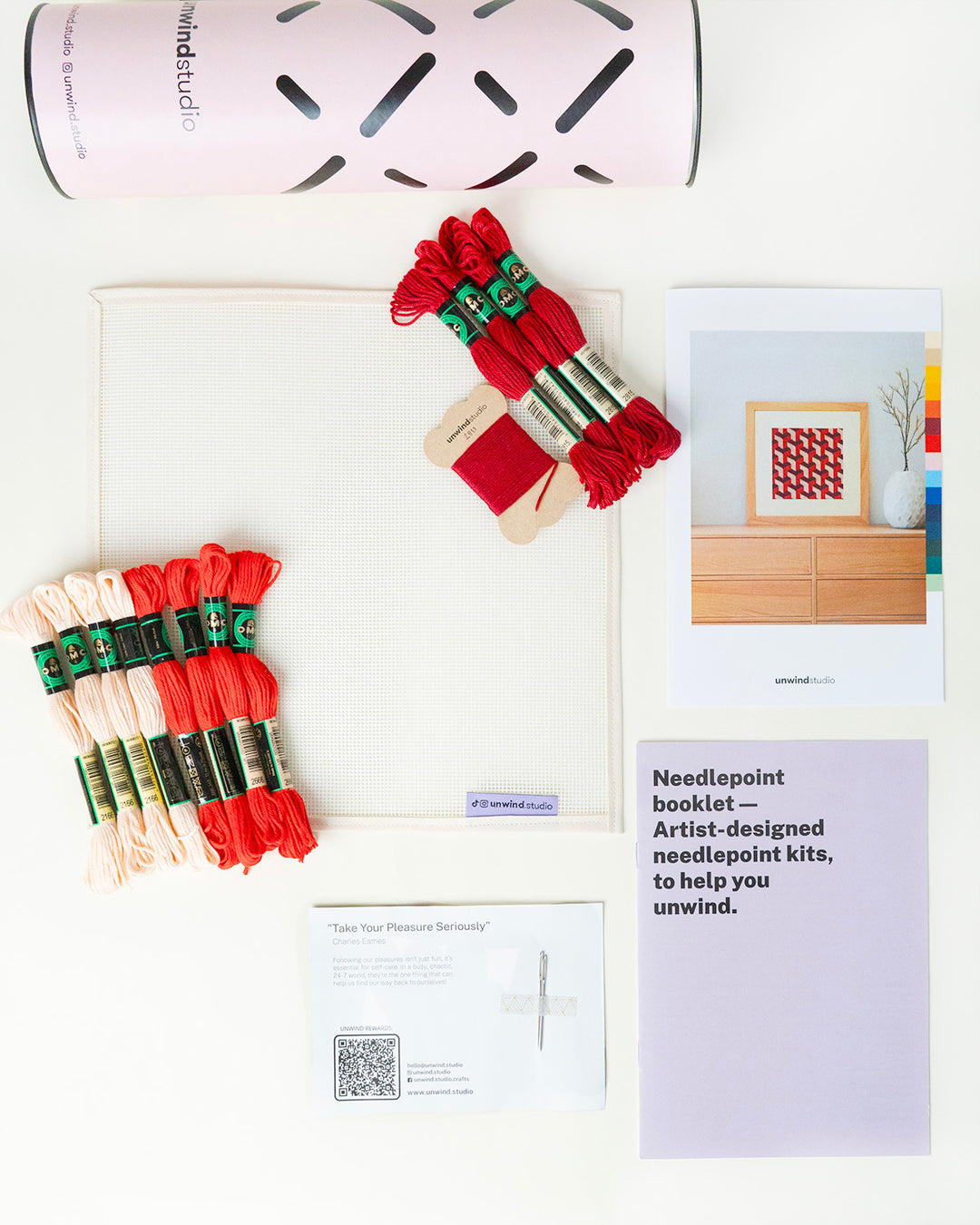 Tumbling Blocks V3: Needlepoint Counted Kit