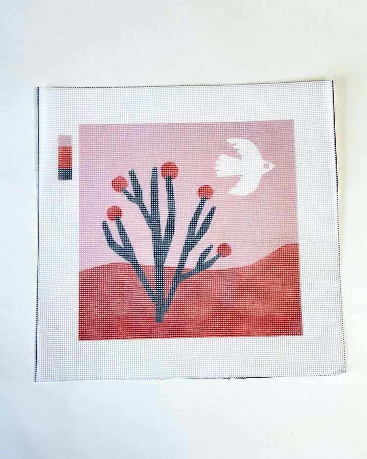 Desert Cactus Scene Beginner - Faulty Canvas