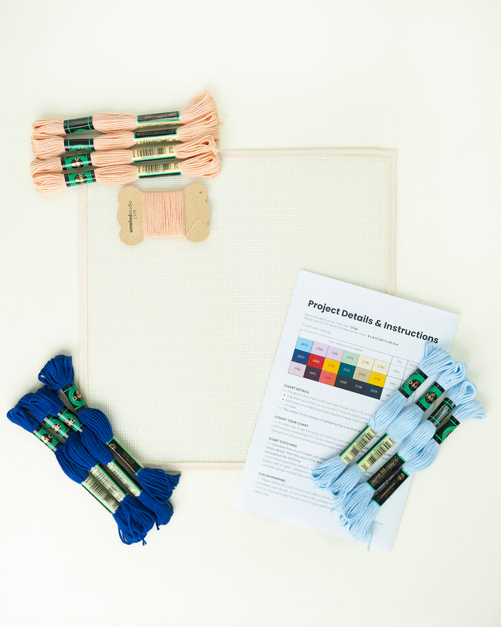 Tumbling Blocks V3: Needlepoint Counted Kit