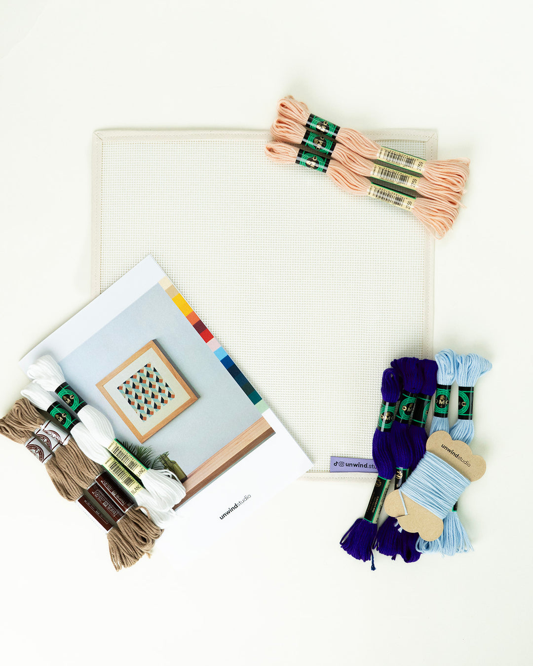 Tumbling Blocks V4: Gobelinstickerei-Zählset