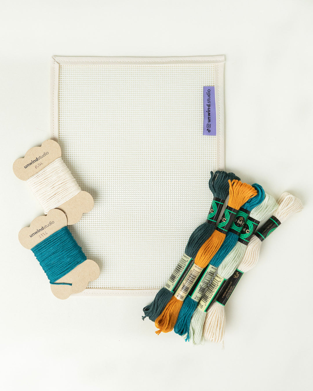 Tumbling Blocks V4: Needlepoint Counted Kit for Clutch Insert