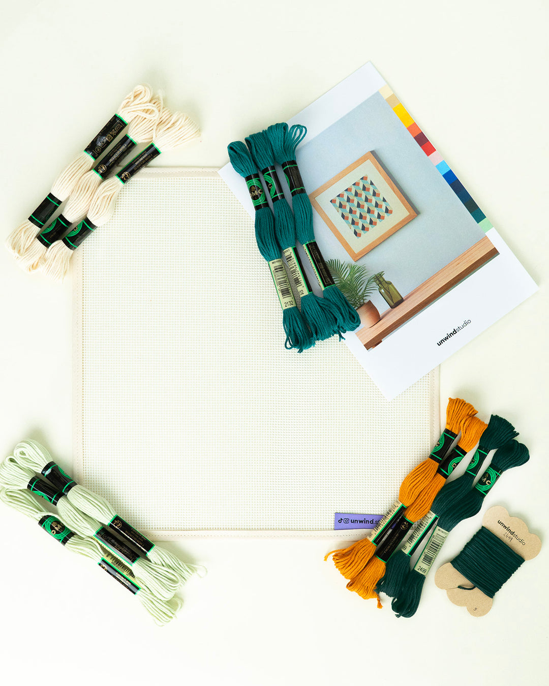 Tumbling Blocks V4: Gobelinstickerei-Zählset