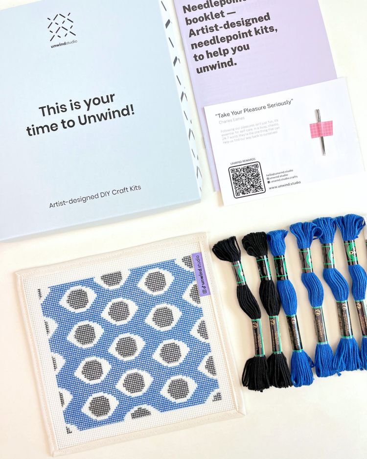 All Eyes On You Sunglasses Case Needlepoint Embroidery Kit