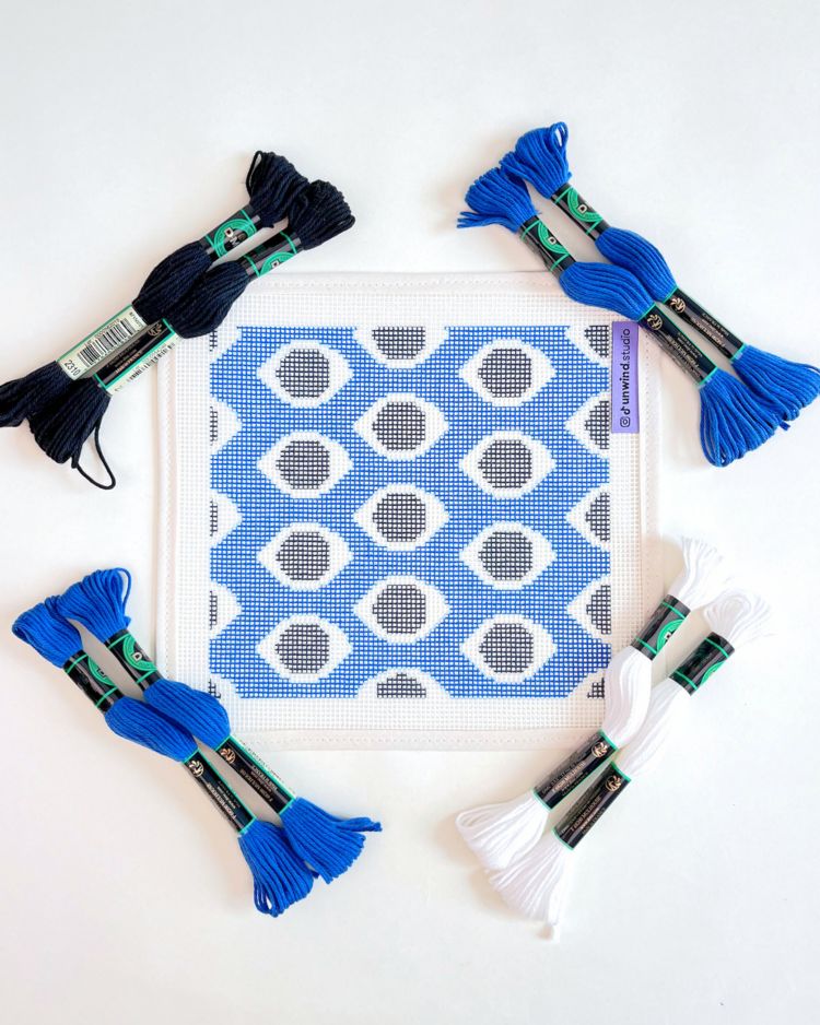 All Eyes On You Sunglasses Case Needlepoint Embroidery Kit