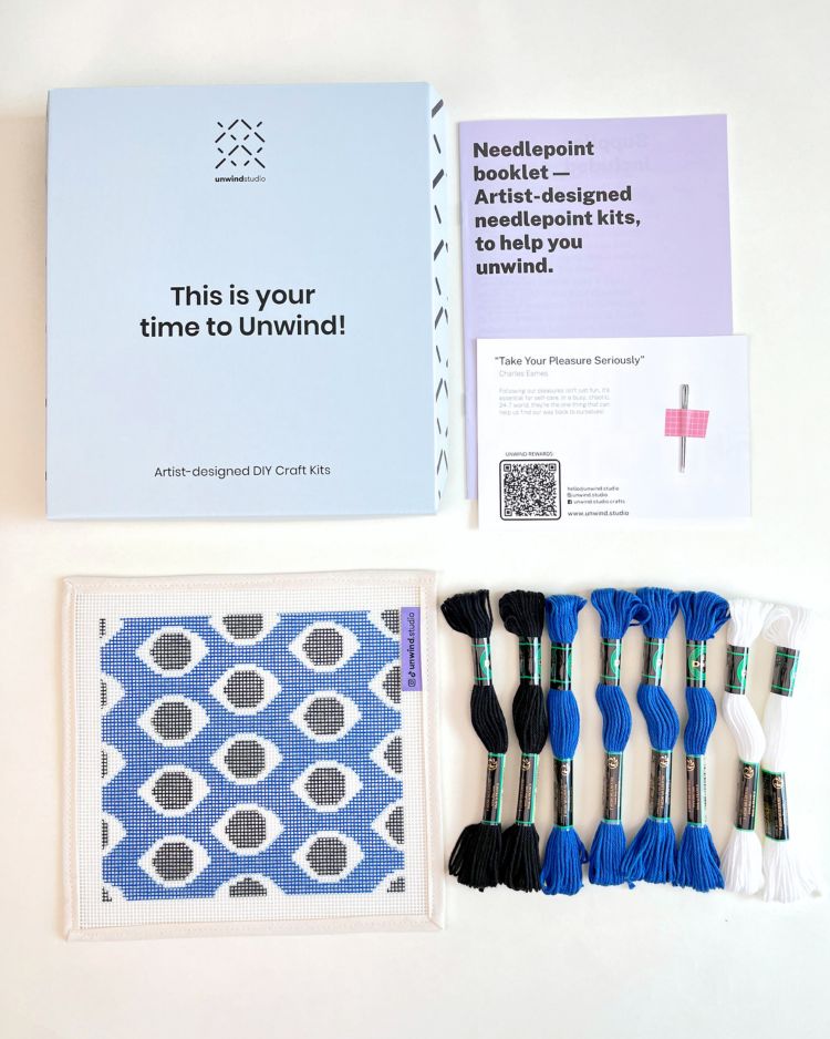 All Eyes On You Sunglasses Case Needlepoint Embroidery Kit