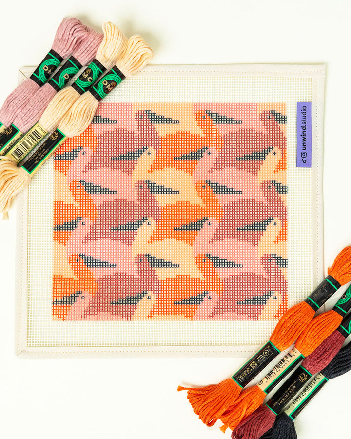 Canevas pour étui à lunettes de soleil Birdies