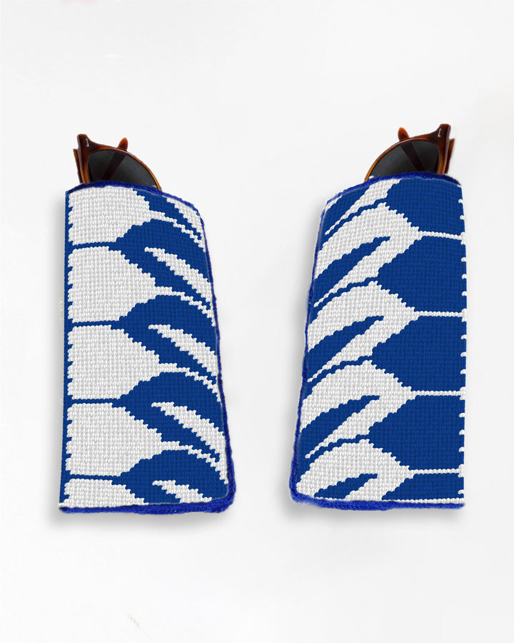 Blue Mirror Sunglasses Case Needlepoint Kit