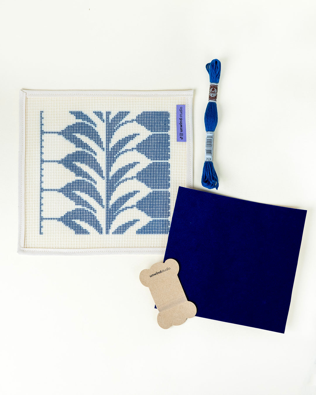 Blue Mirror Sunglasses Case Needlepoint Kit