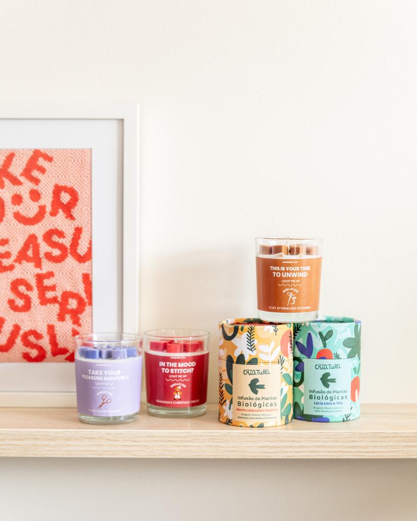 Lifestyle items bought together with needlepoint kit