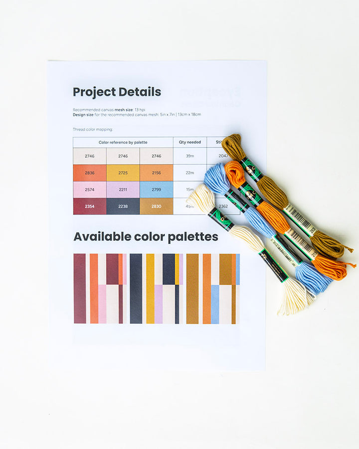 City Map Needlepoint Counted Kit