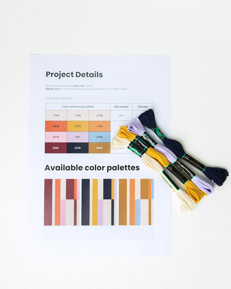 City Map Needlepoint Counted Kit