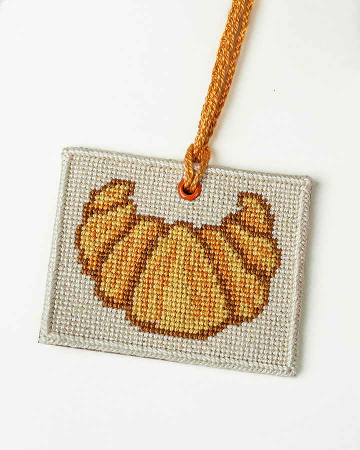 Croissant Bag Charm Needlepoint Kit