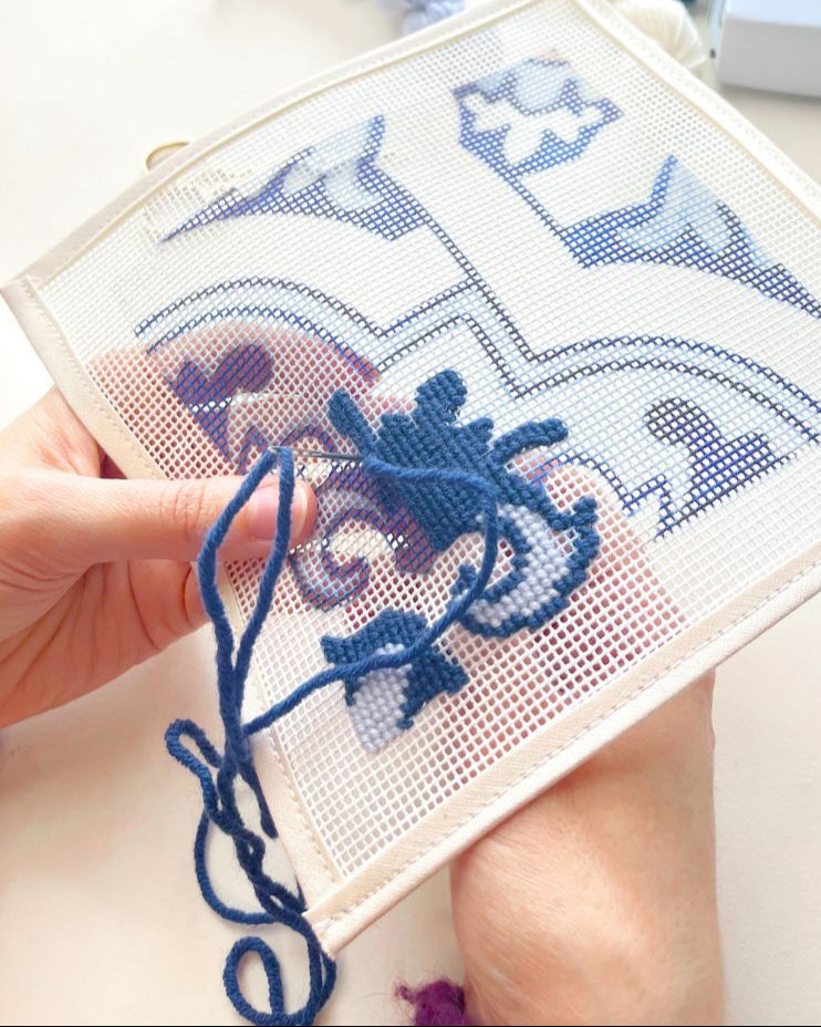 Portuguese Tiles Needlepoint Kit: Cunha by Unwind Studio