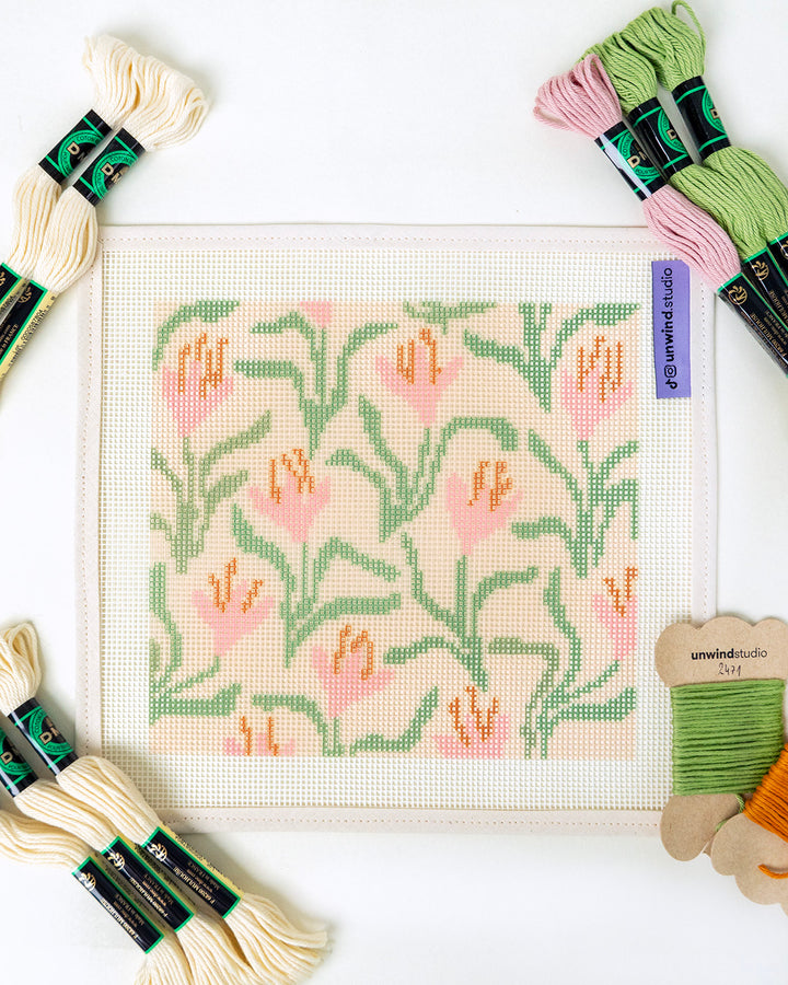 Canevas pour étui à lunettes de soleil Dancing Blooms