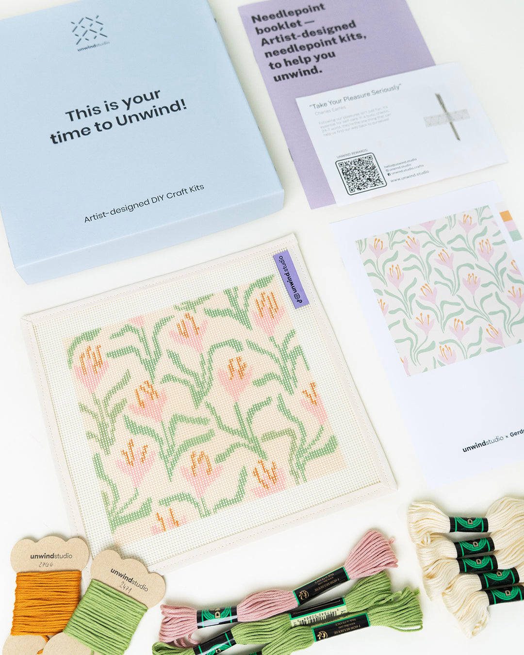 Canevas pour étui à lunettes de soleil Dancing Blooms