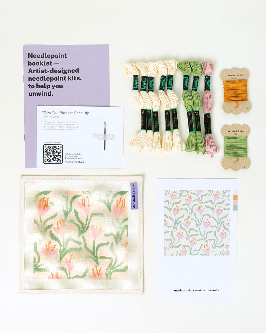 Canevas pour étui à lunettes de soleil Dancing Blooms