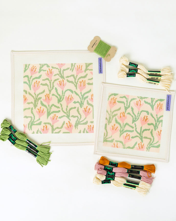 Canevas pour étui à lunettes de soleil Dancing Blooms