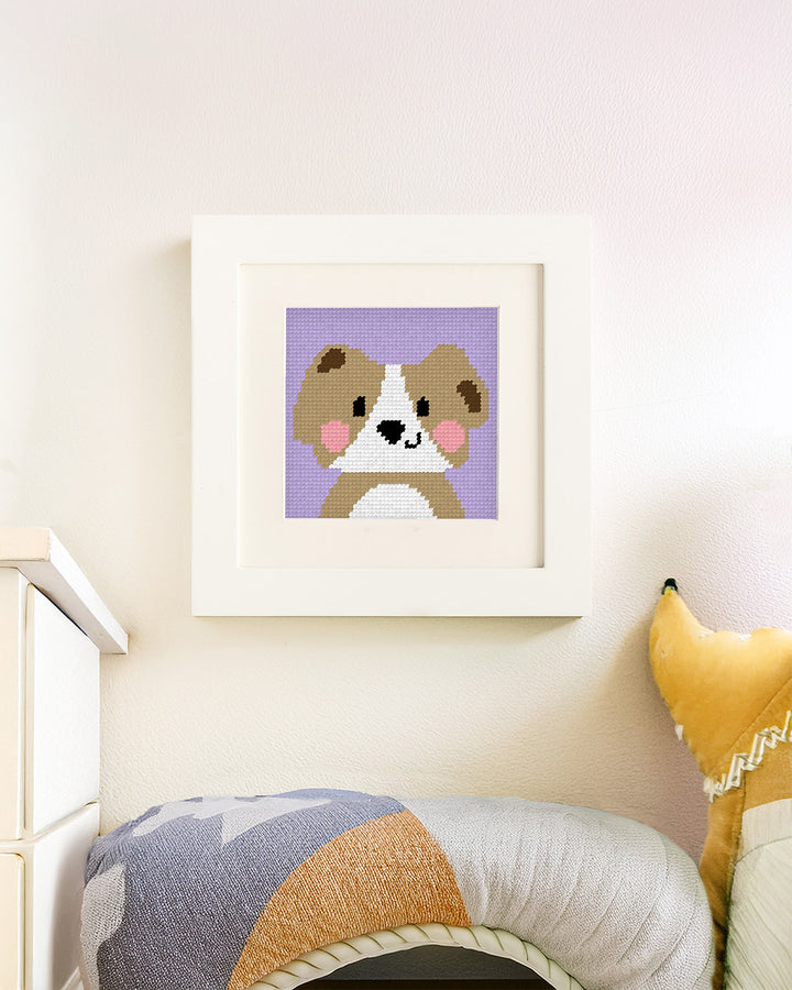 David, the Dog - Needlepoint Kit for Kids