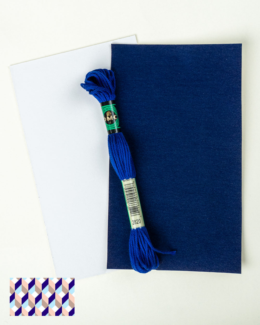 Tumbling Blocks V4: Needlepoint Counted Kit for Clutch Insert