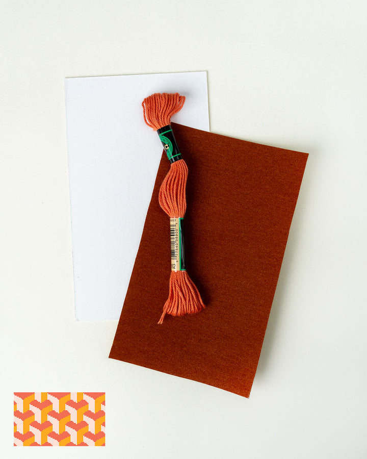 Tumbling Blocks V3: Needlepoint Counted Kit for Clutch Insert