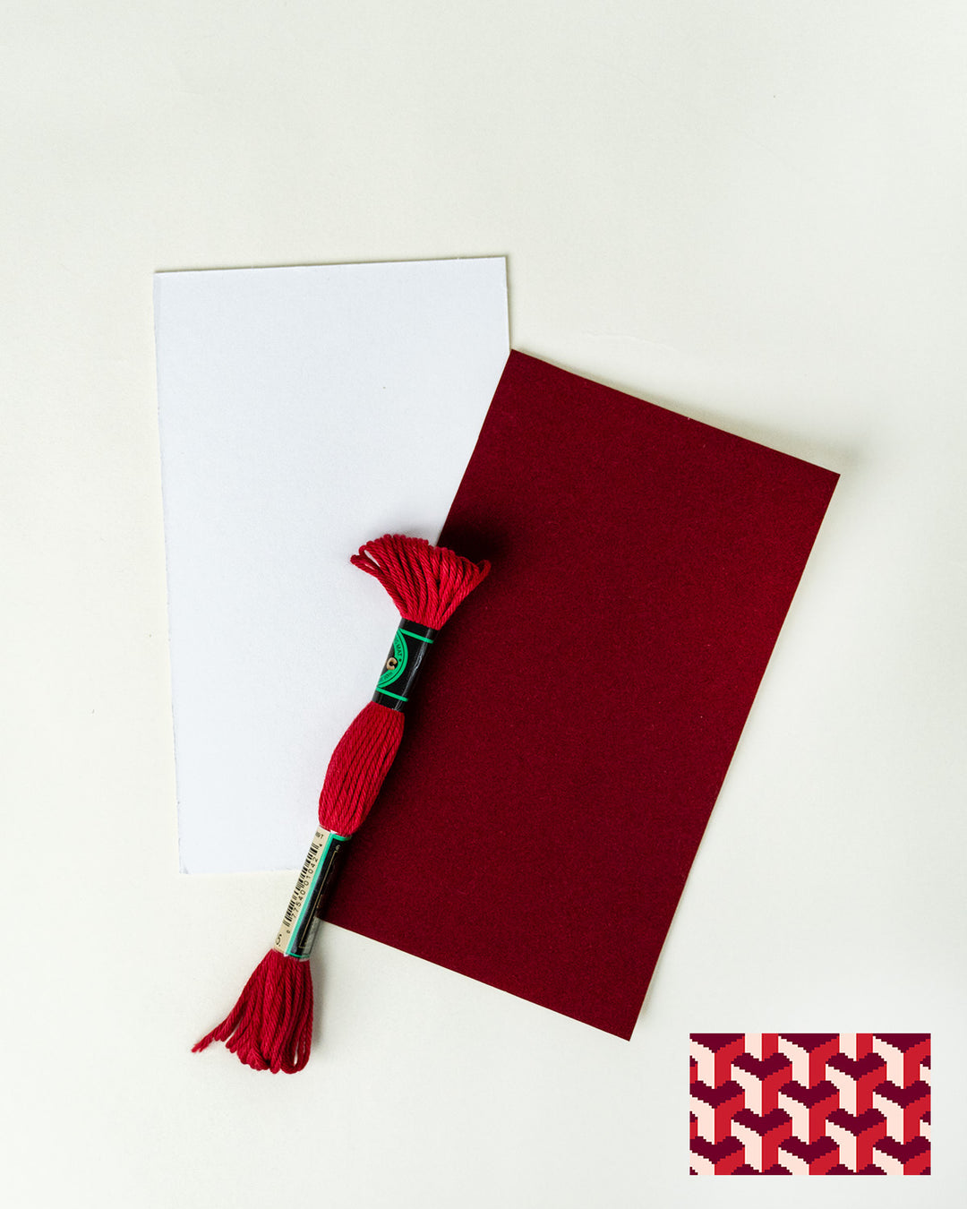 Tumbling Blocks V3: Needlepoint Counted Kit for Clutch Insert