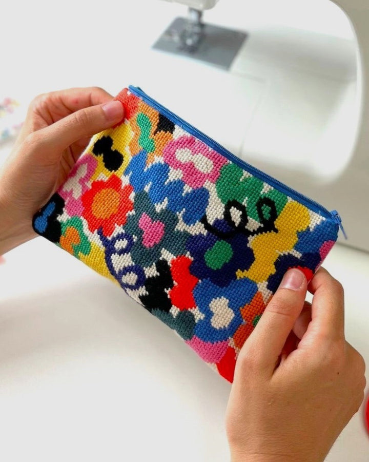 Jungley Flowers Needlepoint Kit by Unwind Studio