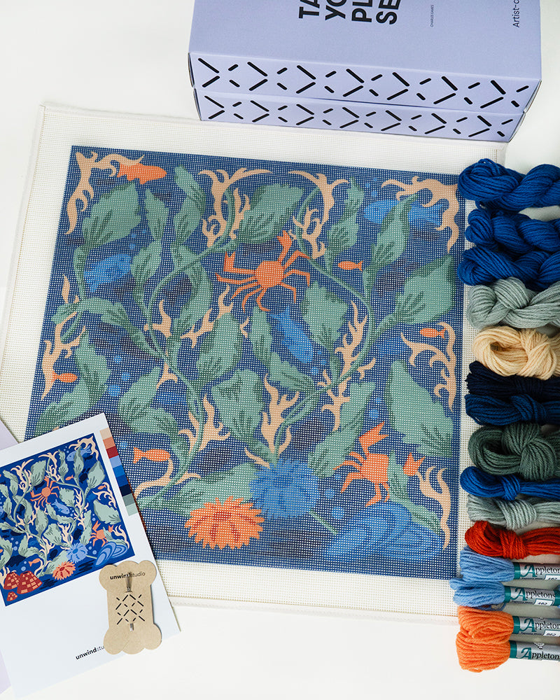 Kelp Forest Needlepoint Cushion Kit