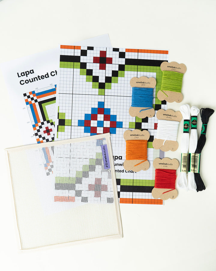 Tiles Needlepoint Counted Kit: Lapa