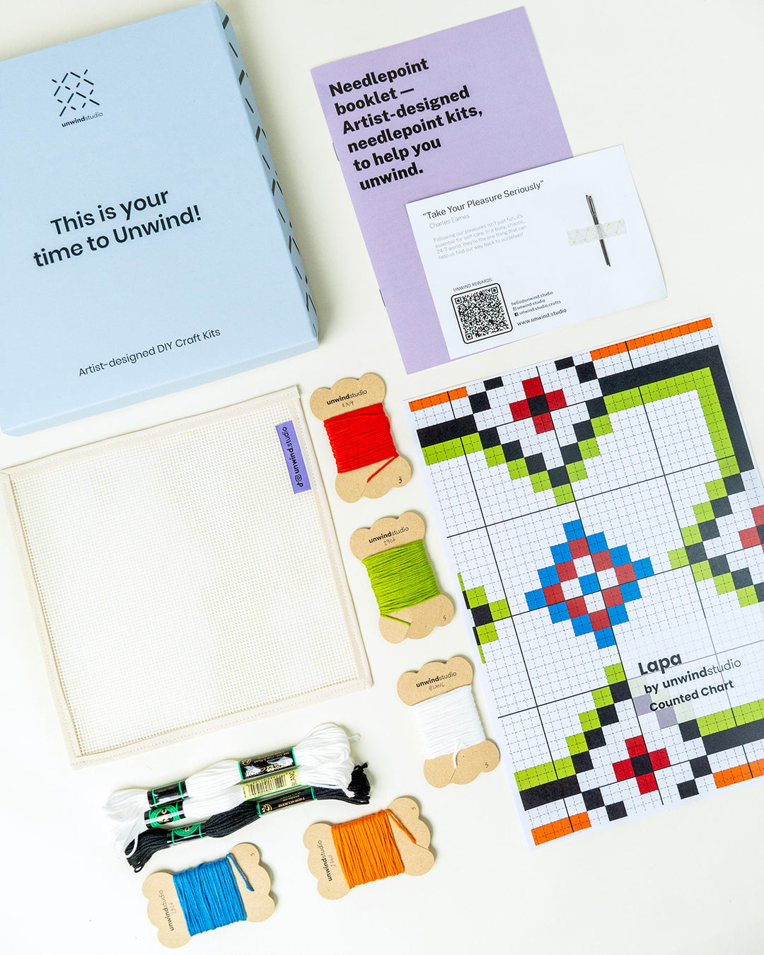 Tiles Needlepoint Counted Kit: Lapa