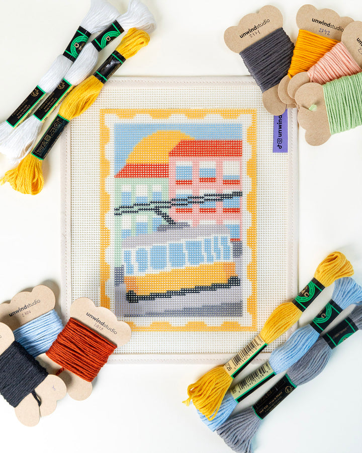 Kit Tapisserie pour cartes postales de Lisbonne