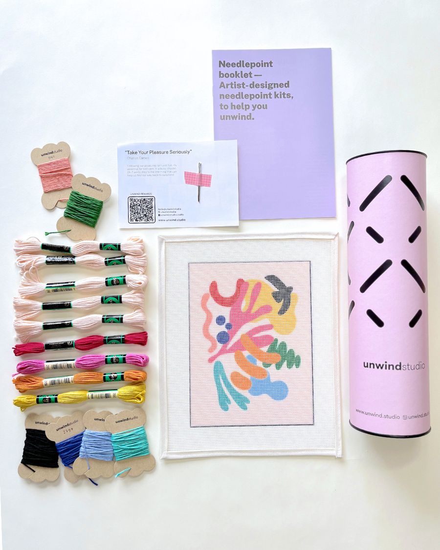 *Abstract Composition Needlepoint Kit by Unwind Studio