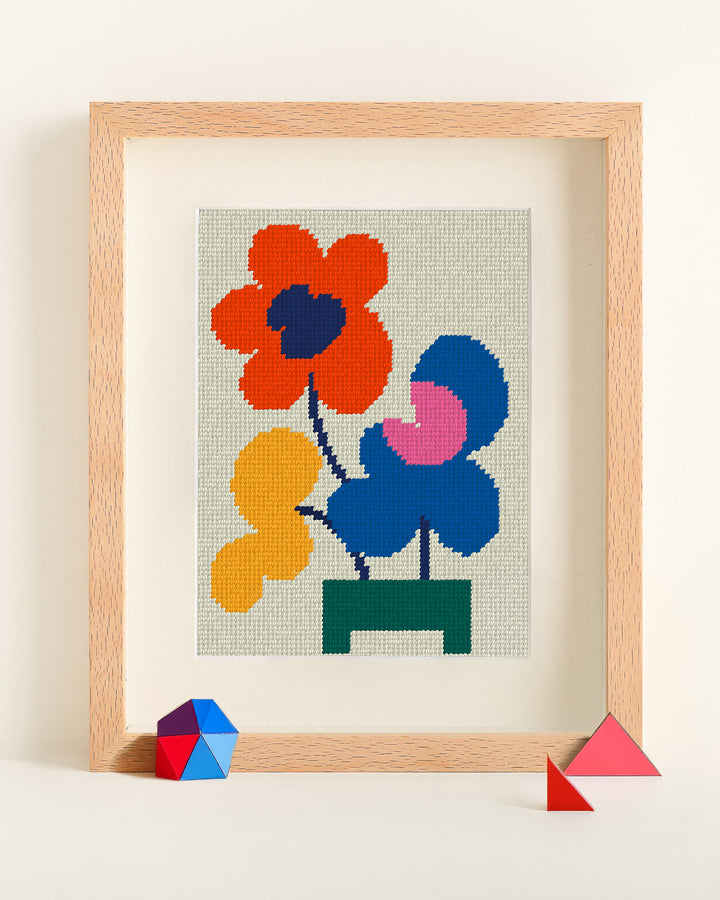 Mickebana Trio Beginner Needlepoint Kit