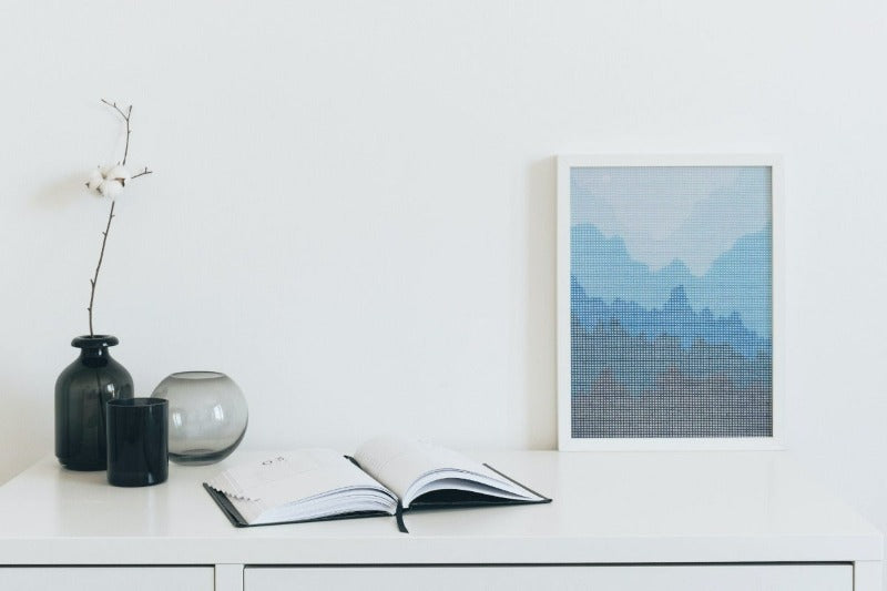 Misty Mountain Moon Needlepoint Kit by Unwind Studio