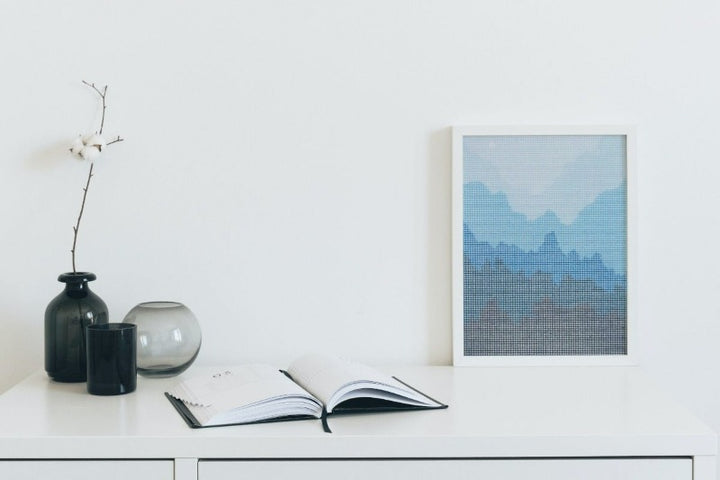 Misty Mountain Moon Needlepoint Kit by Unwind Studio