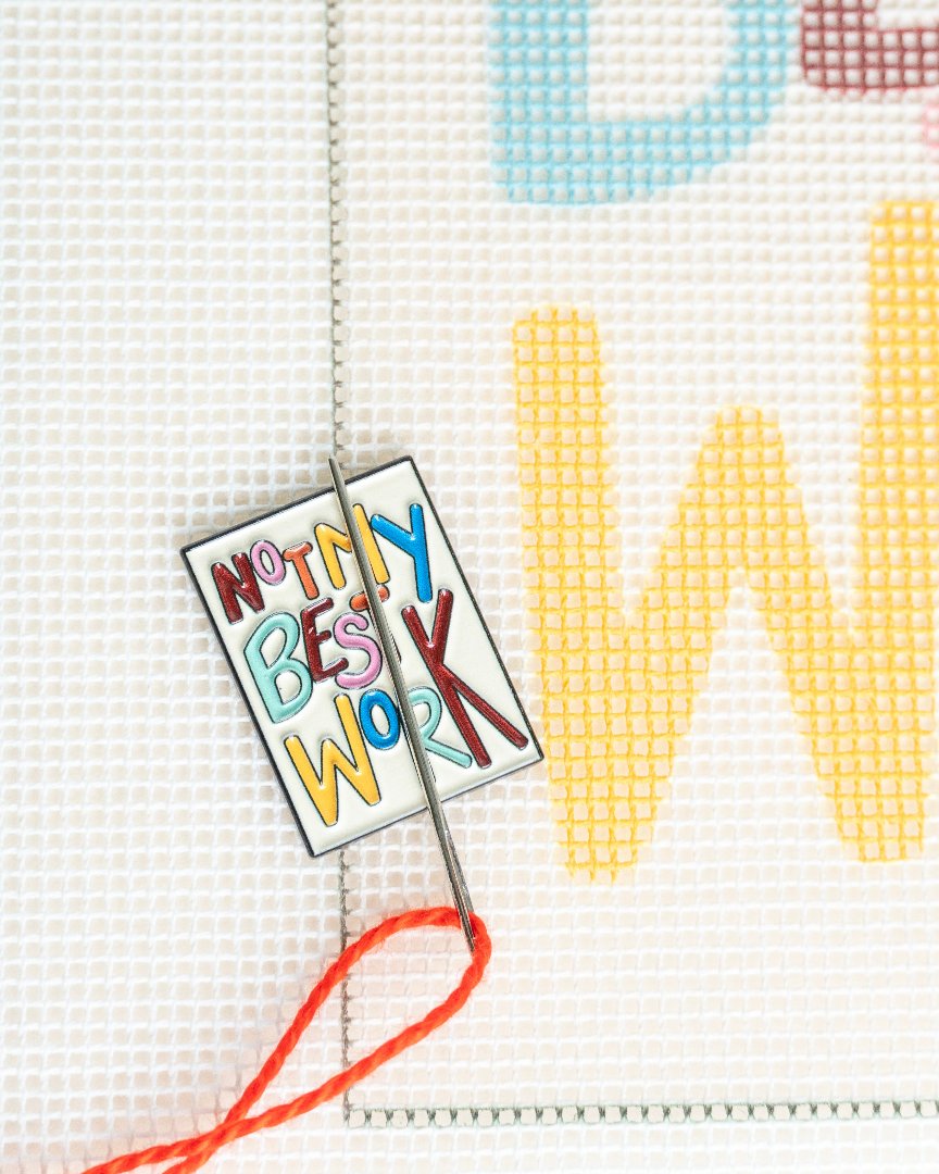 Needle Minder Not My Best Work Magnet (enamel pin)