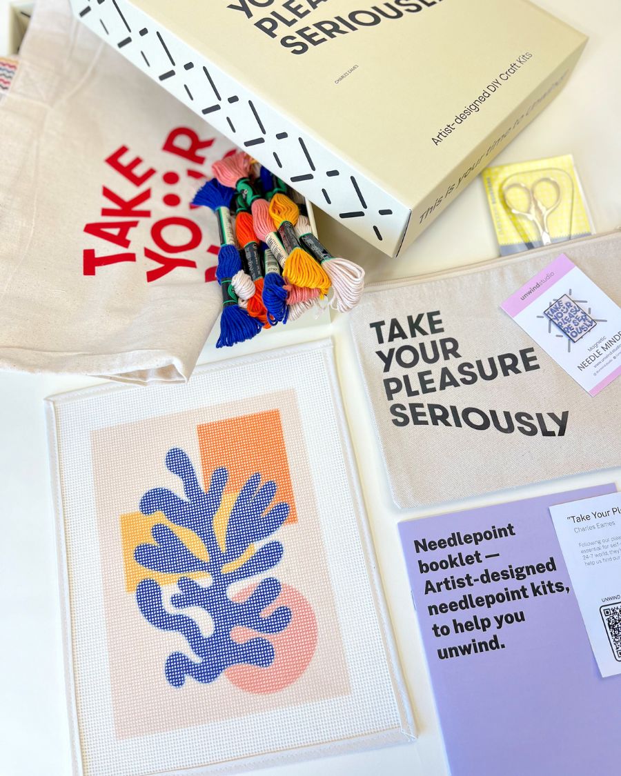 Needlepoint Starter Kit - Matisse Inspired – Unwind Studio