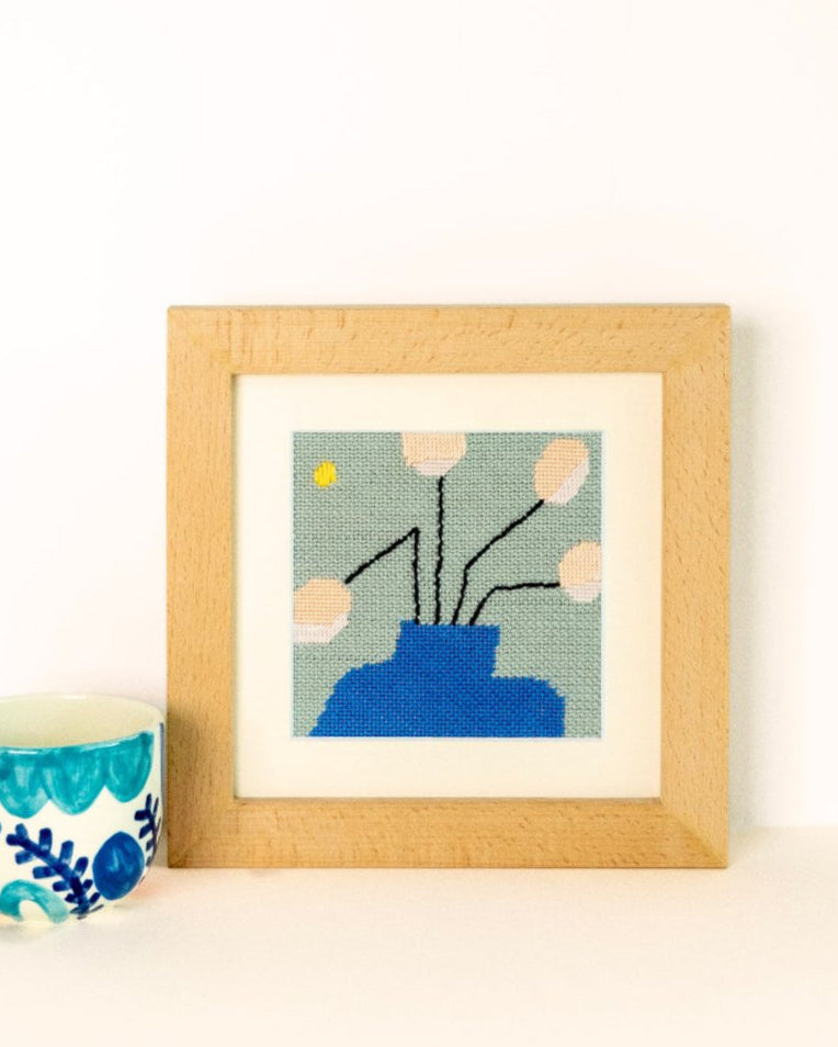 Needlepoint kit The Sun design finished and framed