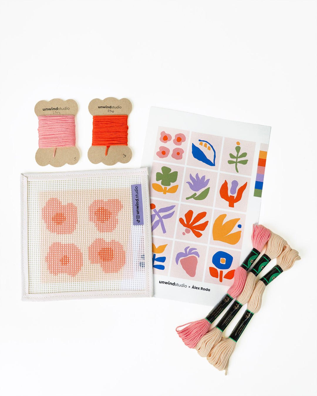 Poppy Puffs Coaster- Canva, threads and flyer