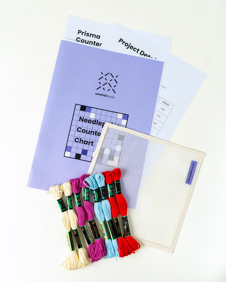 Tiles Needlepoint Counted Kit: Prisma