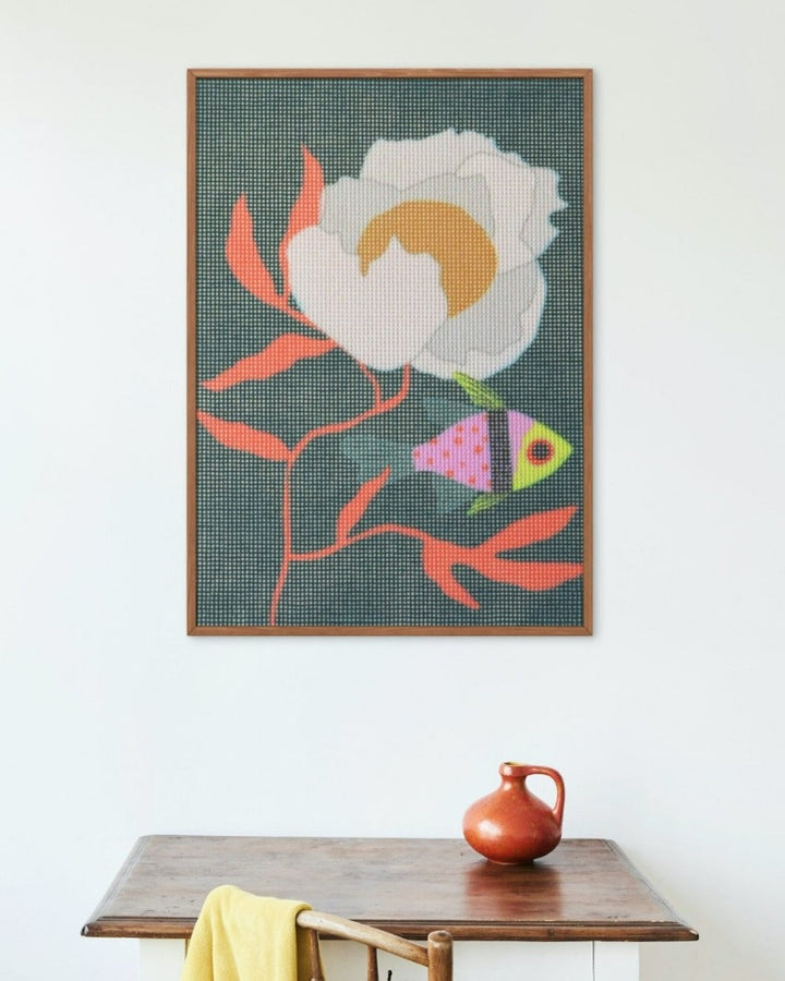 Pajama Fish Needlepoint Kit by Unwind Studio