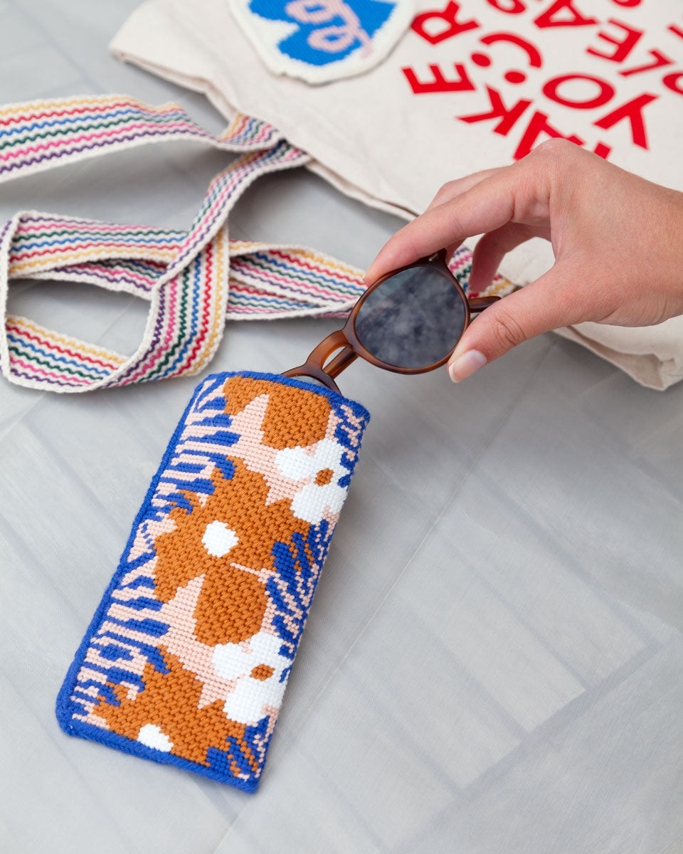 Royan Sunglasses Case Needlepoint Kit by Unwind Studio